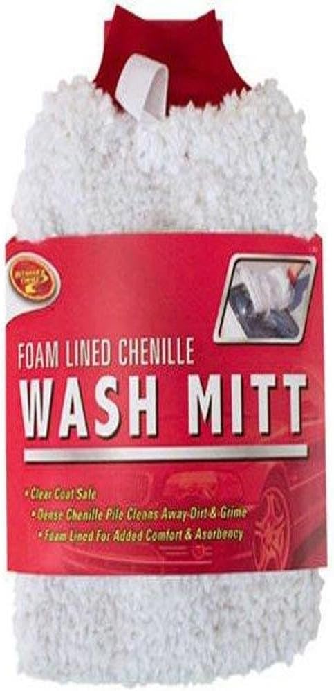 Detailer's Choice 2-302 Foam Lined Chenille Wash Mitt
