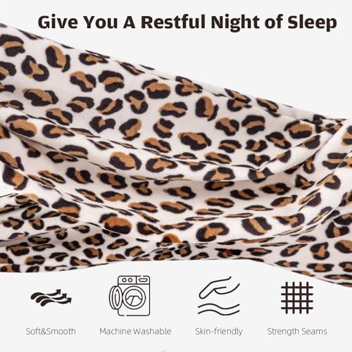 Image of Chilling Home Pregnancy Pillow, J Shape Pregnancy Pillows for Sleeping, Body Pillows for Adults, Maternity Pillow for Pregnant Women, with Velvet Removable Cover, Leopard Print