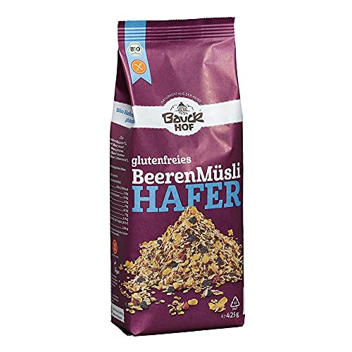 Bauckhof Hafer Müsli Beeren glutenfrei Bio (6 x 425 gr)