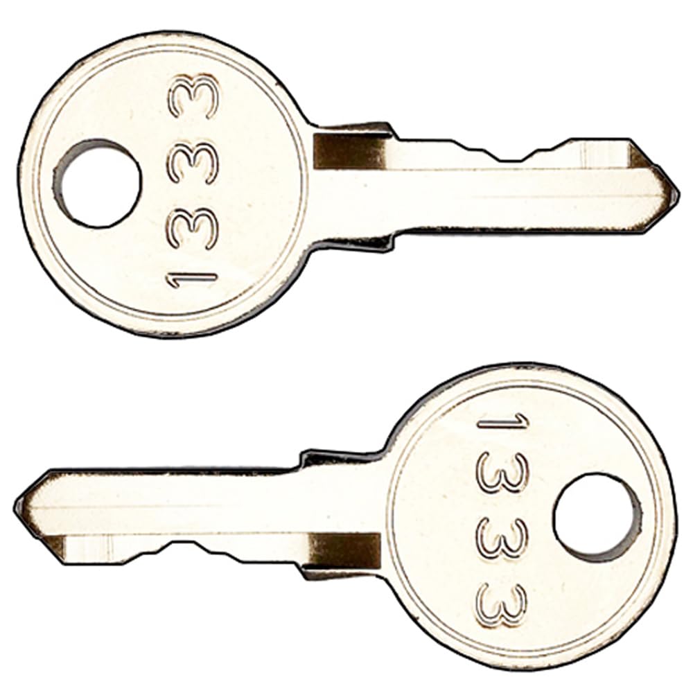 Lockdoctor.biz Silver Pair Of Replacement Dirak 1333 Universal Pass Keys | Electrical Enclosures, Utility Cabinets, Plant & Equipment Locks, Alarm & Generator Panels, Server Racks, Caravans & More | 2 Keys Supplied