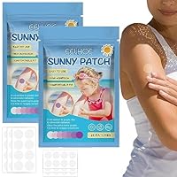 48 PCS UV Stickers, UV Detecting Patches, UV Detection Stickers for Sunscreen Reapply Reminder Sunny Patch Stickers for Kids and Adults