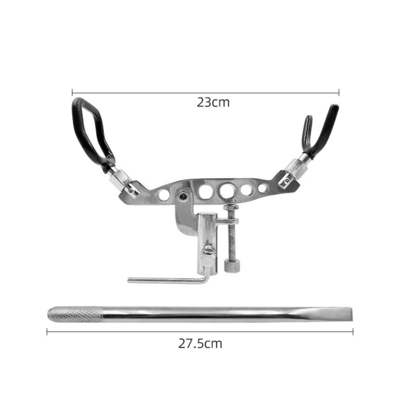 Soporte para Cañas de Pescar Estable Diseño Portátil de Acero Inoxidable y Goma Antideslizante con Ajuste Personalizado Adecuado para Jornadas de Pesca y en .
