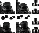 GNG 8 x Soft Rubber Thumb Grips Black Thumbstick Joystick Extra High Enhancements Cover Caps Skin...