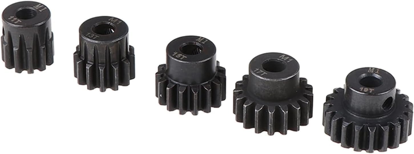 Ritzel, Ritzelmotorgetriebe, Motorritzelzahnräder Zahnrad 2 Stück 1 Modul Ritzelmotorgetriebe 1M 11~30T Stirnradgetriebe 5mm Bohrung Metallgetriebe 1/8 Elektroautomotor Stirnradkegel(1m5mm 15T)