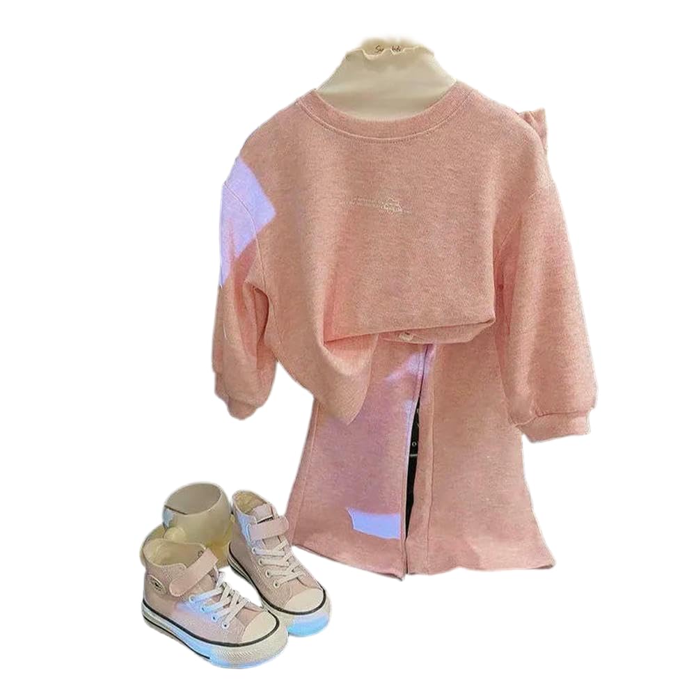 GLDFW - Conjunto de 2 piezas para niñas y adolescentes, a la moda, chaqueta a rayas y pantalones deportivos sueltos