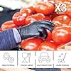 X3 Black Gloves, Disposable, Latex Free, Nitrile, for Cooking, Food Prep, 3 Mil, Powder-Free, Size Large, 2 Boxes of 100 #4