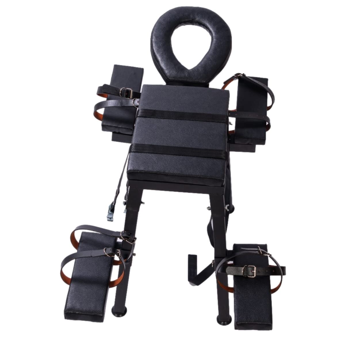 Banc BDSM Portable En Métal – Contention Et Flagellation – Meuble Noir