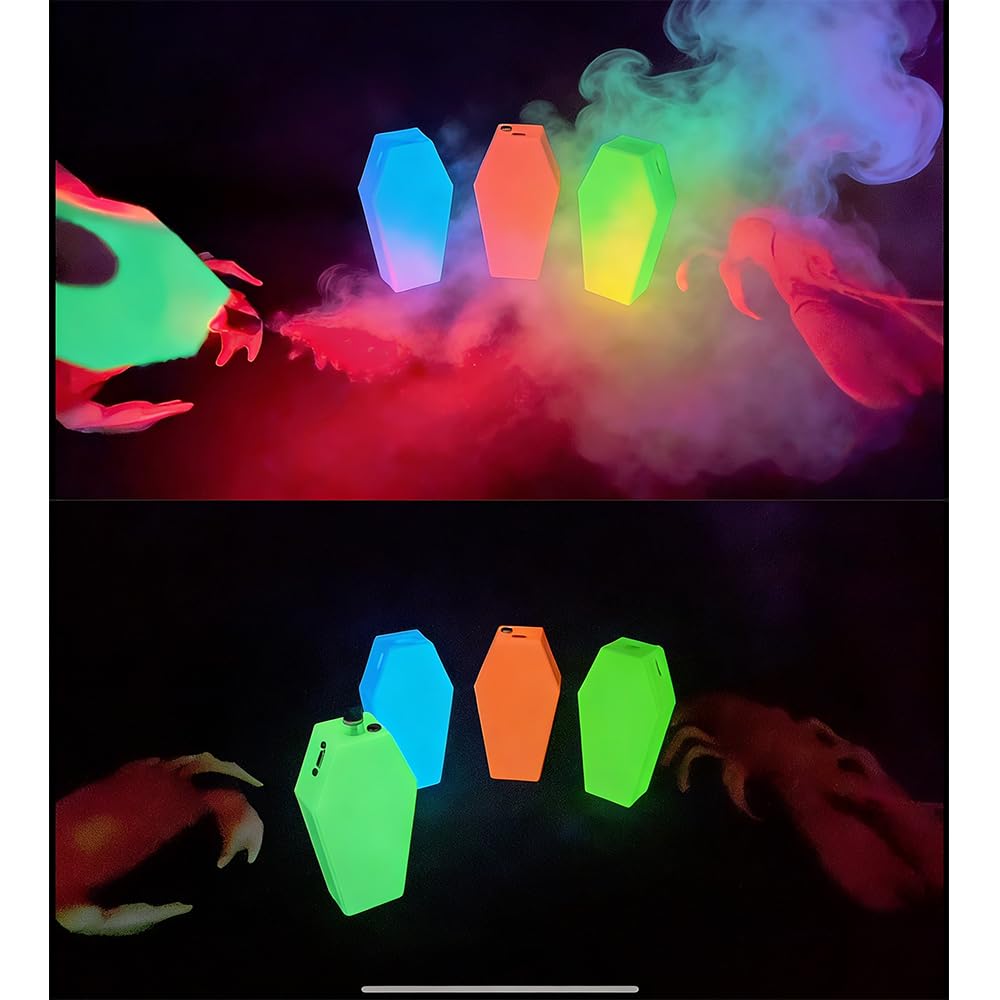 Macchina per nebbia da interni senza fili con telecomando, per DJ, danza, feste, fotografie, eventi all'aperto, effetti scenici, Halloween (regalo)