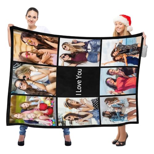 Image of inkArts Custom Blanket with Photo, Personalized Photo Blanket, Customized Picture Blankets, Customizable Blankets, Personalized Photo Gifts for Women Men Her Him