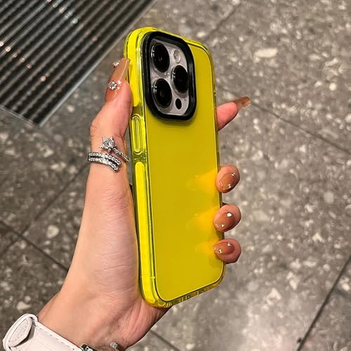Coque transparente jaune iPhone 13 Pro Max pour préserver votre style en voyage