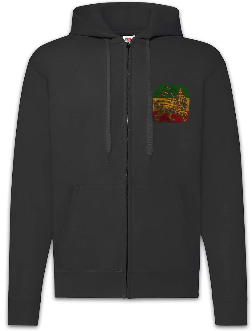 Urban Backwoods Lion of Judah III Felpa da Uomo con Cappuccio Zip Hoodie Zipper
