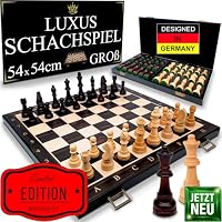 APEQi – APEQi® Luxus Schach - extra großes Schachspiel Holz HOCHWERT