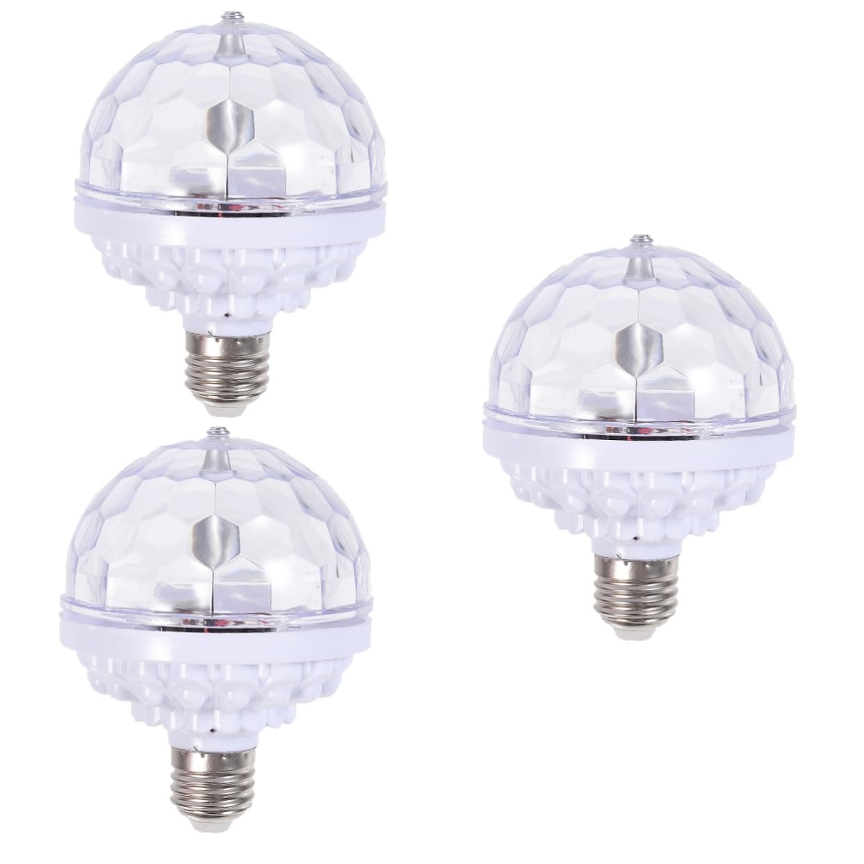 UPKOCH 3pcs Colorful Led Stage Light Mini Lamp Compact Dj Rotating Light for Parties Ktv Bars Events Low Power Consumption for Home Decor Entertainment