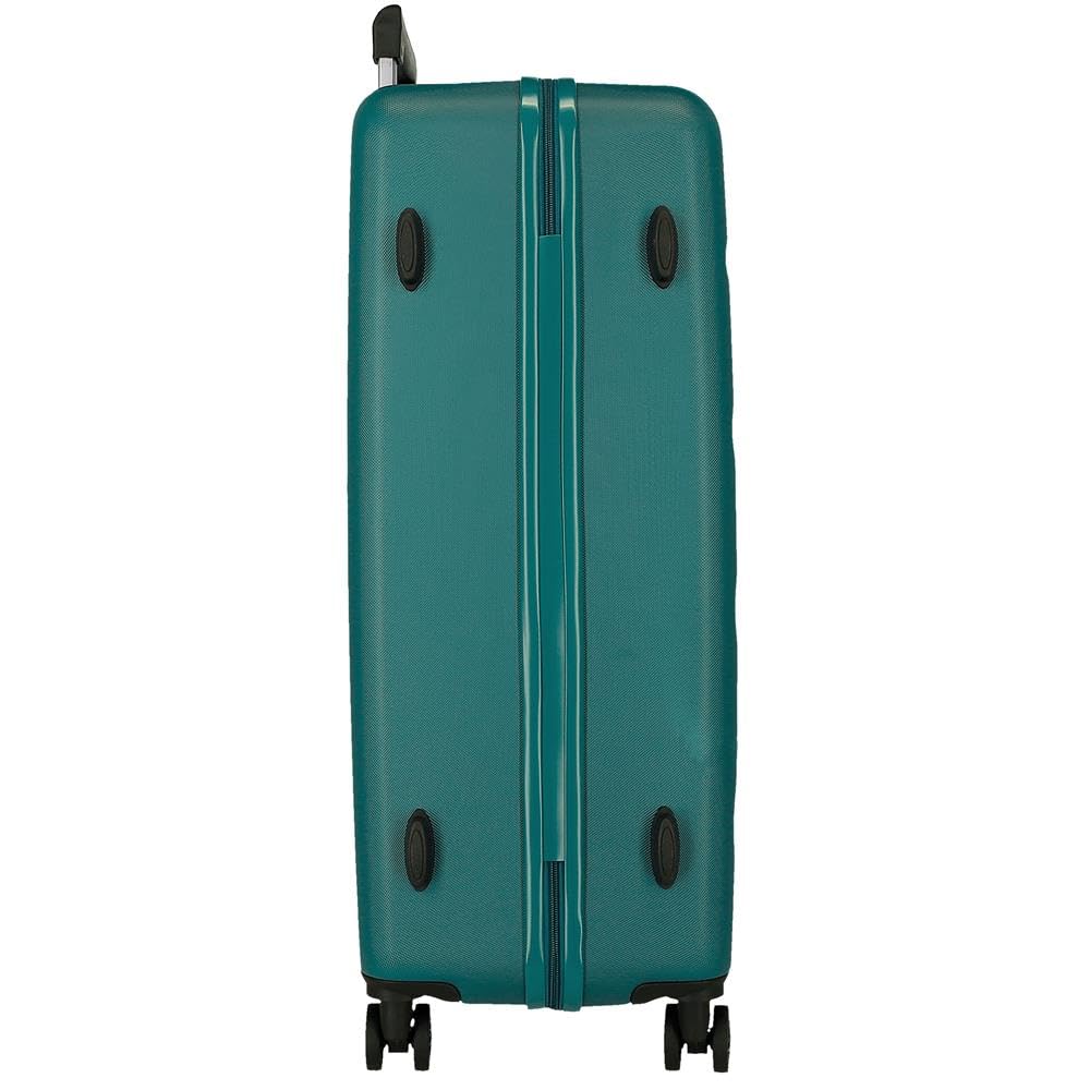 ROLL ROAD Flex Valise Rigide Fabriquée en ABS, Un matériau, Serrure à Combinaison latérale 4 Roues Doubles pour Bagage à Main, Intérieur Pratique avec Un Compartiment