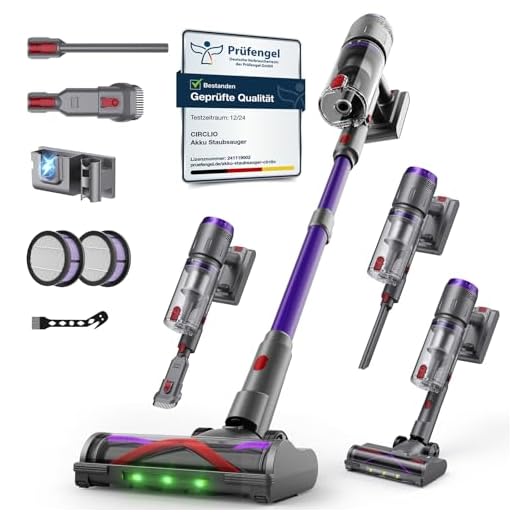 Circlio Akku Staubsauger mit LED Display