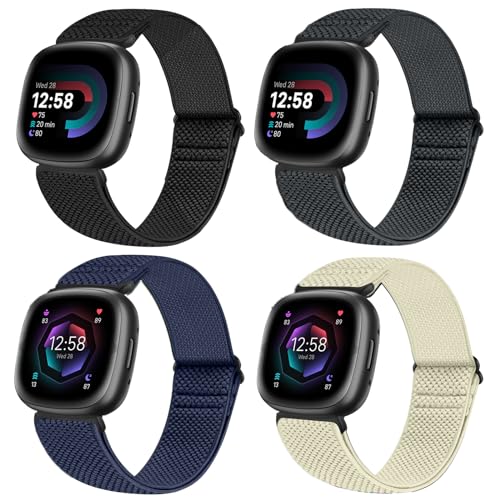 Bracelet Fitbit Versa 3 nylon extensible élastique montre connectée Sense