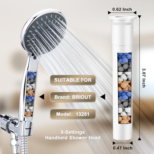 Briout Shower Filter Replacement For Handheld Shower Head thumb #2