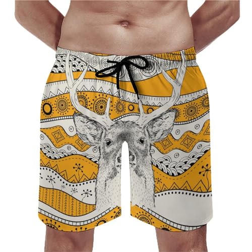 Shorts de bain homme cerf d'afrique au design soigné et finitions premium