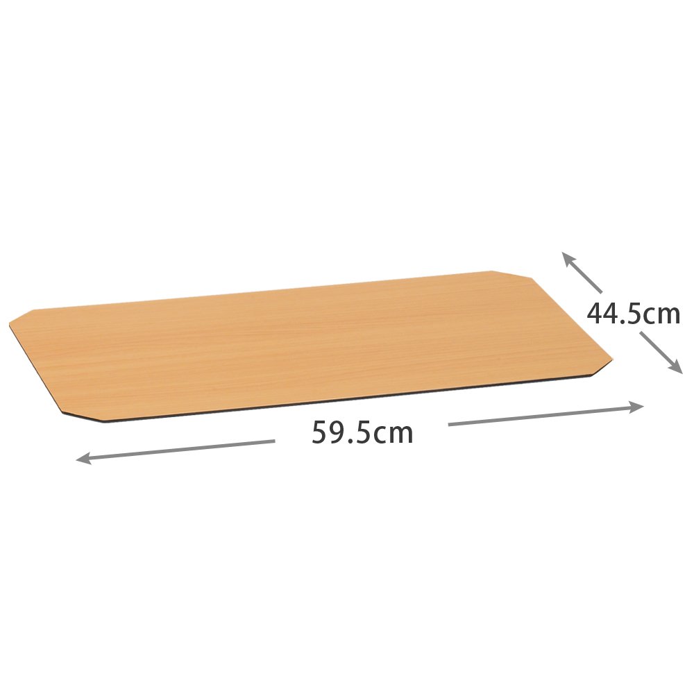 Doshisha MS6045-NB Luminous Parts for Pole Diameter 1.0 inches (25 mm), Reversible Wood Sheet for Width 24.0 x Depth 18.1 inches (61 x 46 cm), Natural x Dark Brown