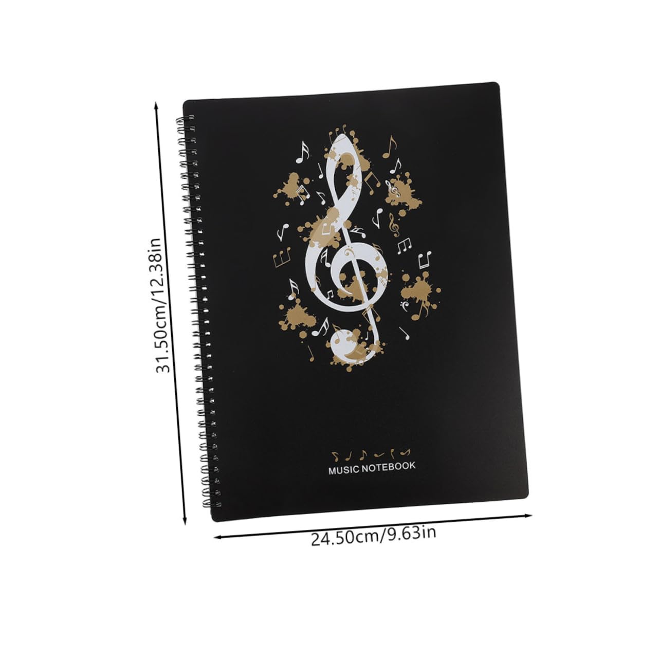 OFFSCH A4 Music Score Folder Plastic Sleeves 40-Pages Capacity Piano Folder Key Sheet Music Collection Organizer