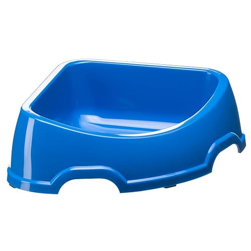 Ferplast Party Comedero para Perro y Gato Ecològica, Antideslizante, Apto para Viajar, Plástico Reciclado