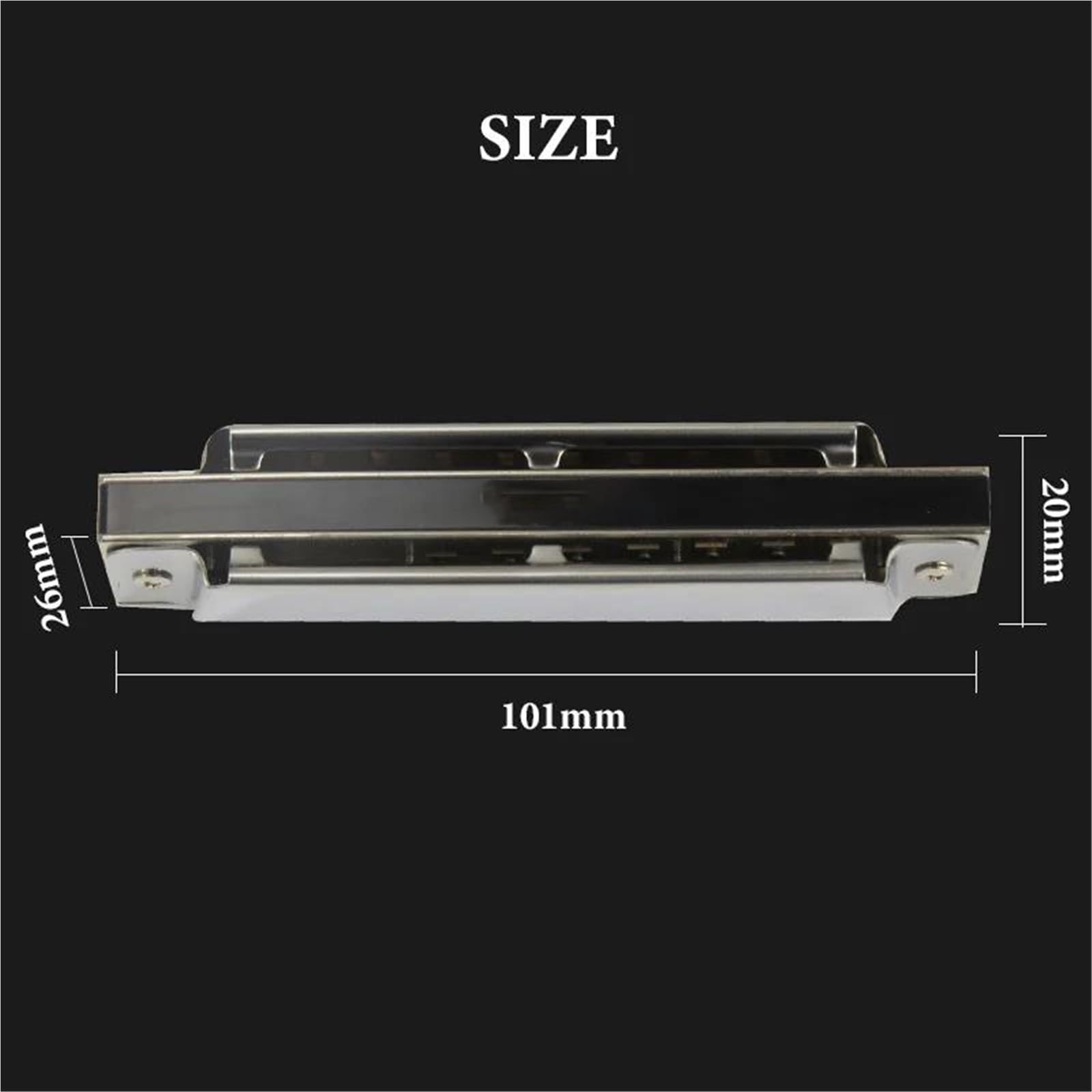 Armoniche a bocca 10 Fori Armonica A Bocca Blues Harp Armonica Strumenti Musicali Per Principianti Professionisti(B)