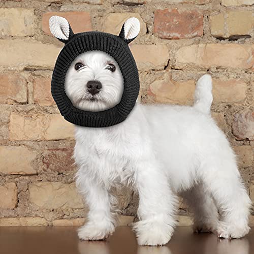 3 Pieces Cute Quiet Ears for Dogs Cute Dog Ear Muffs Warm Dog Knitted Hat Noise Protection Dog Grooming Earmuffs Pet… - Image 7