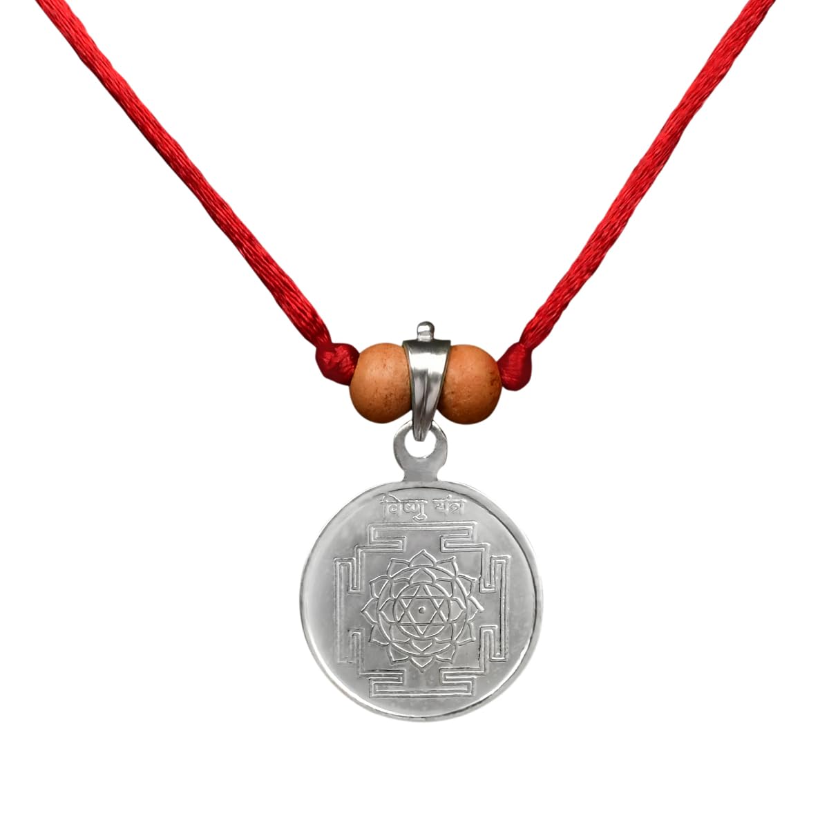 Rudra Centre Shree Vishnu Yantra Locket Silver (With Thread, Small) (B0CYTGLDRC) Amazon Price History, Amazon Price Tracker