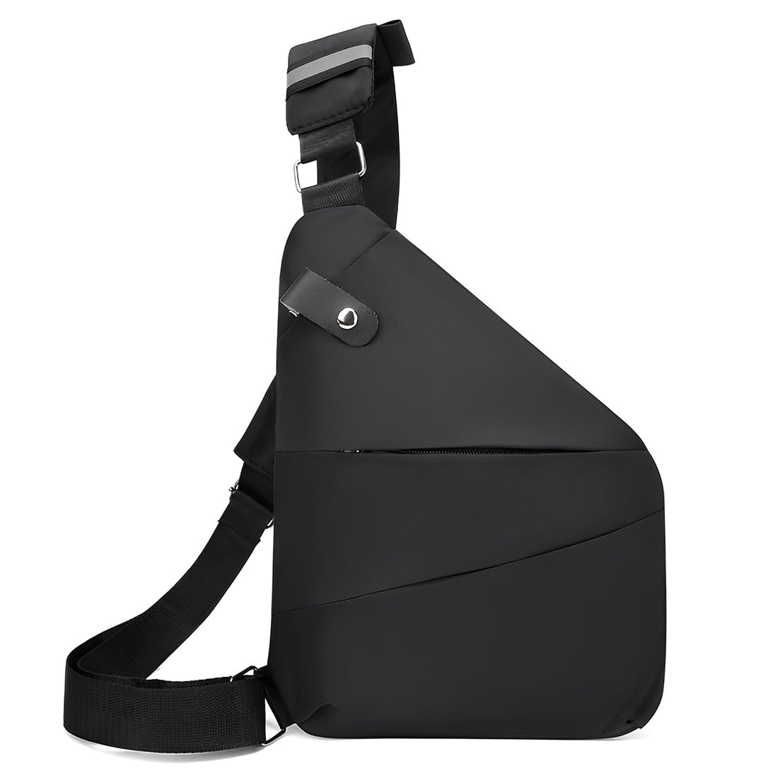 1 Pcs Zaino Monospalla Uomo Donna Marsupio Hiking Borsa Spalla Palestra Tracolla Borsello Zainetto Sportivo Trekking Ciclismo Viaggio Sling Bag Nero