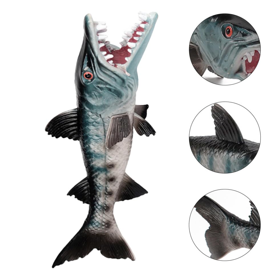 MAGICLULU 26.5cm Simulation Wolf Fish Model - Image 3