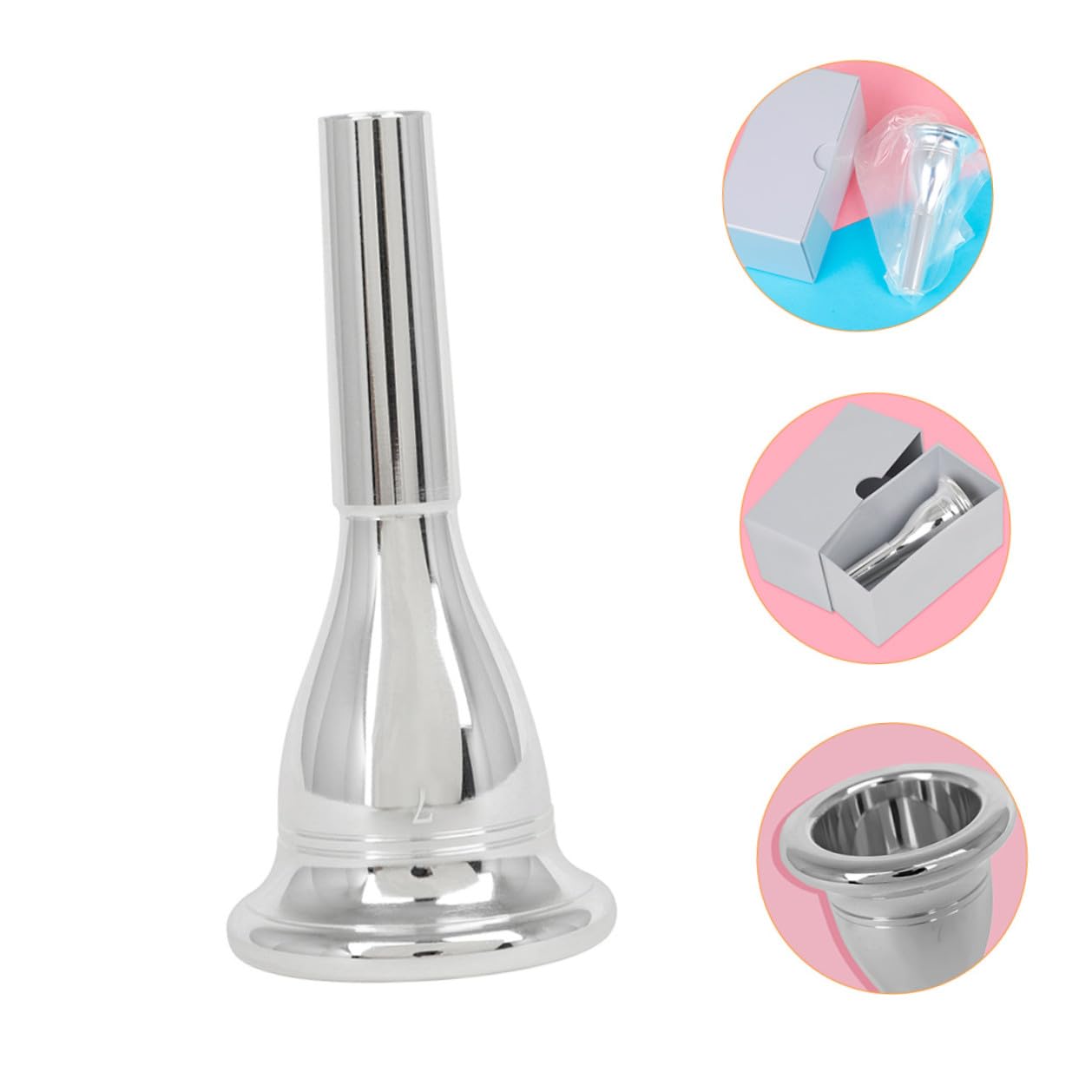 Cabilock Bocchino per Tuba in Ottone 13,3mm Cnc, Ricambio Accessorio per Strumento a Fiato, Superficie Liscia e Lucentezza Duratura, Adatto a Studenti e Musicisti Professionisti
