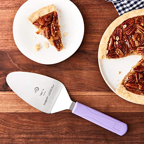Image of Mercer Culinary Millennia Pie Server /Spatula, 5 Inch x 3 Inch Blade, Purple Handle
