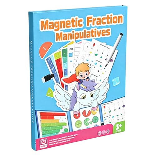 Libro de fracciones magnéticas y juego educativo de matemáticas para niños en primaria