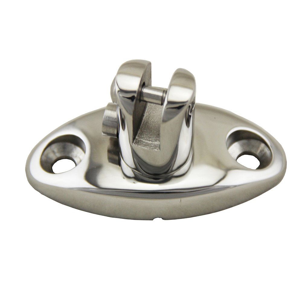 Mangobuy Deck Swivel Hinge Mount 316 Stainless Bimini Top Swivel Deck Marine Hardware Hinge Fitting Swivels 360 Degrees