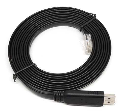 KAUMO CONSOLE(RJ45) USB�ϊ� �R���\�[���P�[�u�� (�u���b�N 3m FTDI�`�b�v)