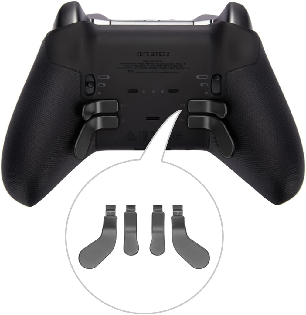Metal Thumbsticks for Xbox One Elite Controller Series 2 Accessories, Replacement Elite Controller Buttons Kit Includes Swap Magnetic Joysticks, Paddles, D-Pads for Series 2 Core Controller