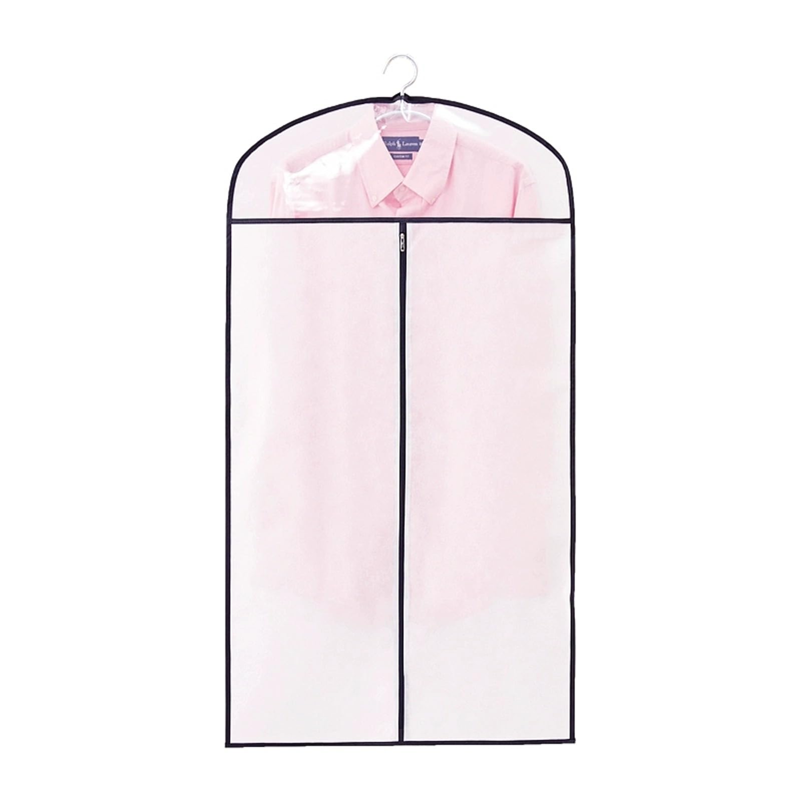 Garment Bags For Hanging Clothes - Non-Woven Zippered Dress Bags For Suits & Coats, Dustproof Storage(White,60 * 90cm)