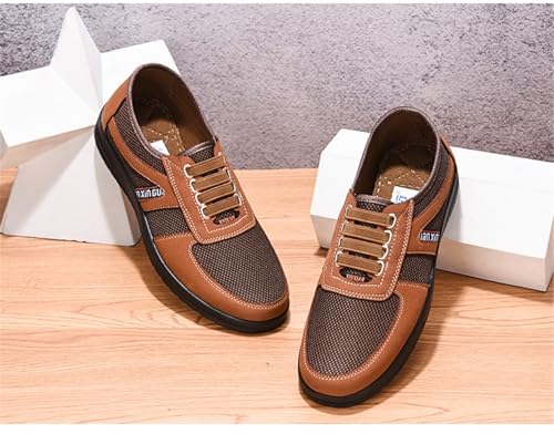 Mens Casual Fashion Slip on Shoes Dress Business Sneakers Mesh Work Comfortable Lightweight Soft Sole3