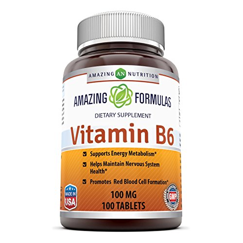 Amazing Nutrition Vitamin B6 100 Mg 100 Tablets