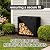 JUUDDENPARTS 4FT Robust Outdoor Log Rack Cover, Waterproof and Windproof Firewood Rack Cover, Suitable for 4-Foot Log Racks and Outdoor Fireplaces