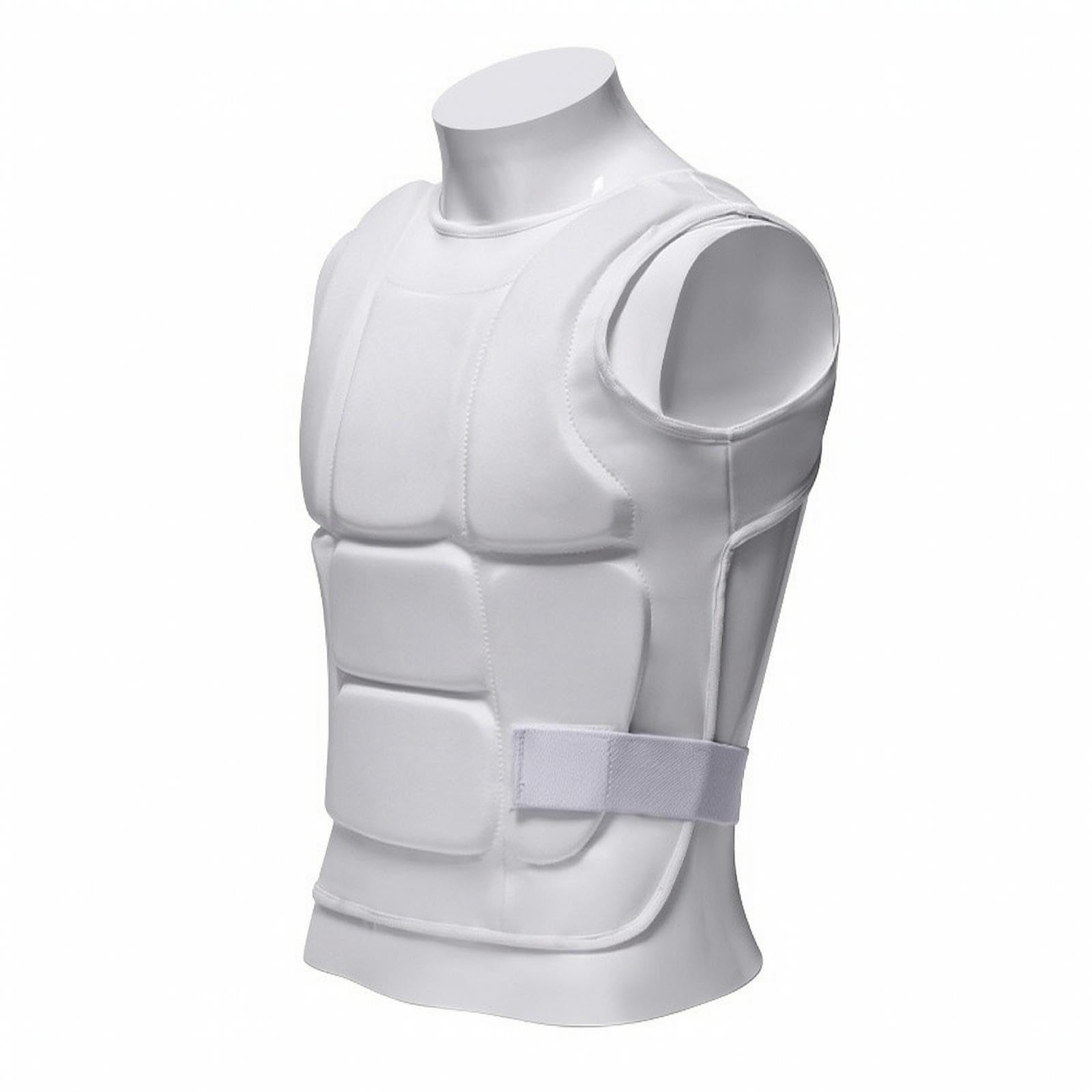 Padded Chest Protector Vest Shock-Absorbing Guarding for Fighting Arts Artists, Athletes, Physical Training, Sparring, Basketball XL-image-31