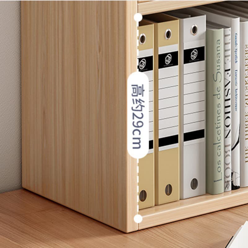 Organizzatore Da Scrivania In Legno 2 Ripiani | Libreria Da Tavolo Salvaspazio Con Bordi Lisci E Montaggio Facile