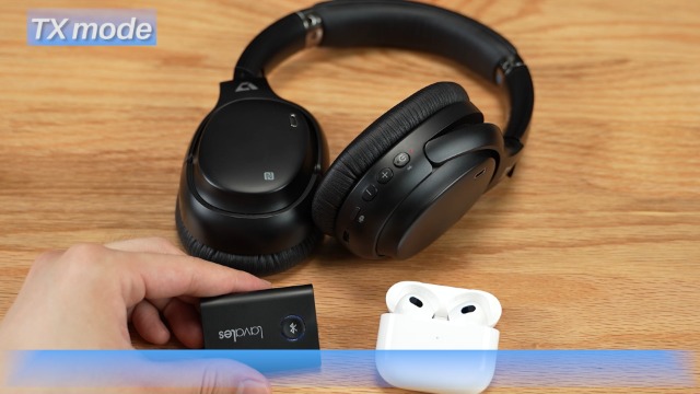 Lavales SafeFly Dual - Trasmettitore Bluetooth 5.3 Per 2 AirPods O Cuffie, AptX Low Latency, Adattatore Audio Wireless 3,5mm Per Aerei, TV, Palestra - Foto 7