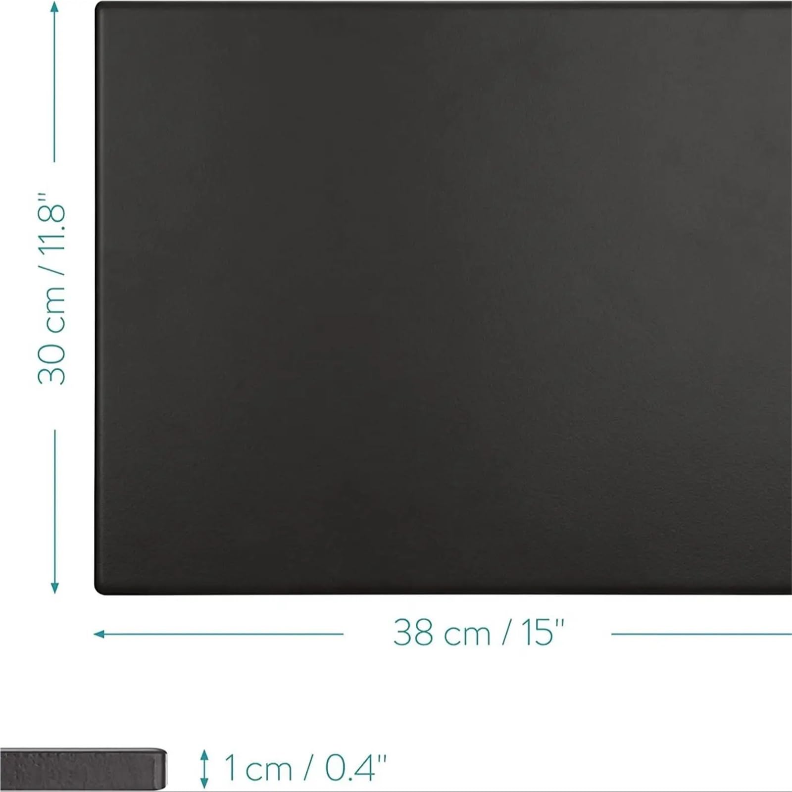 Superficie de cocción for barbacoa con revestimiento esmaltado negro, piedra for hornear resistente al calor for asar pasteles, pan repostería, corteza pizza, 15x12 pulgadas Para Base Crujiente