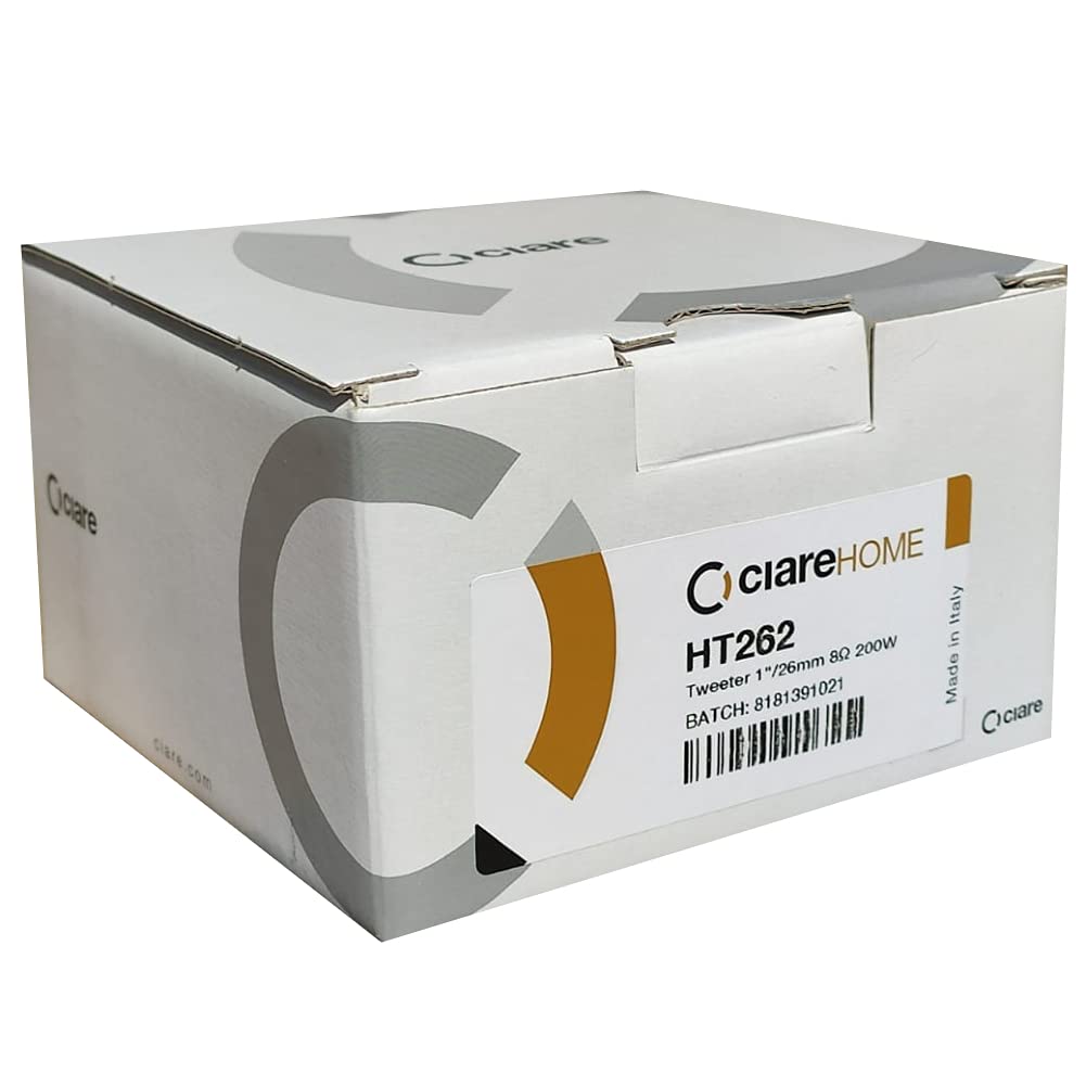 Ciare 1 HT262 HT 262 dome tweeter driver a cupola nero da 4" 10,00 cm 100 mm di diametro 100 watt rms 200 watt max impedenza 8 ohm 90 db spl casa, 1 pezzo