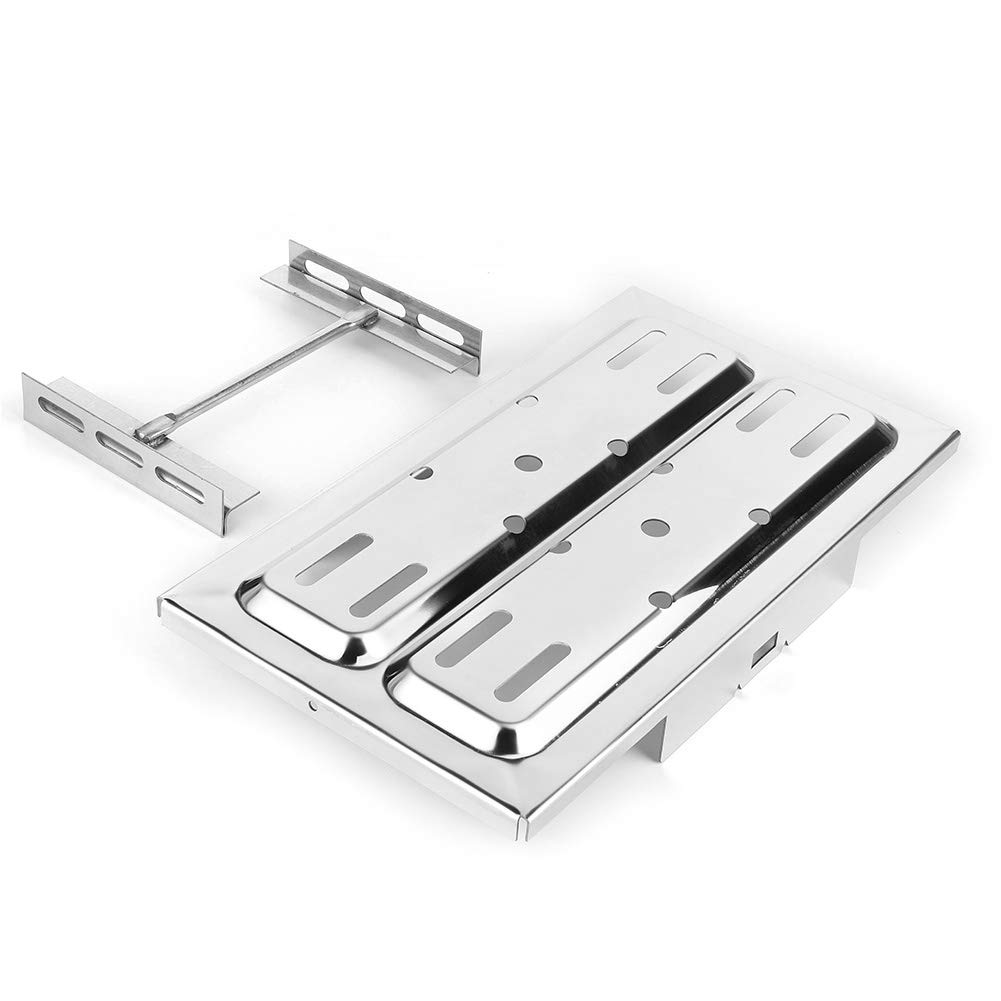 Vassoio per Batteria Auto,Supporto Universale per Batteria per Auto,Supporto per Batteria Regolabile in Acciaio Inossidabile da 19,1 X 33,7cm per Batterie da 17,5cm