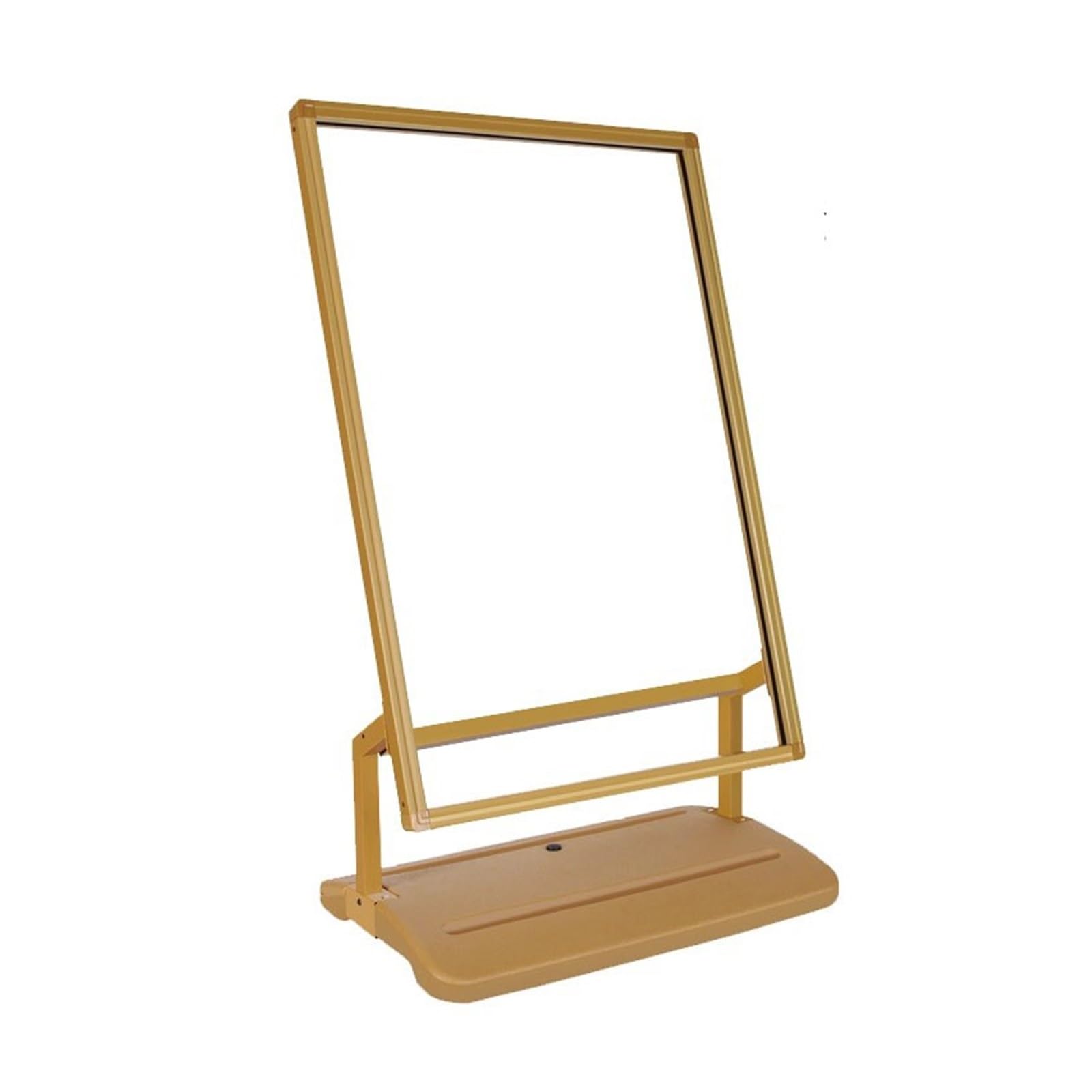 Soporte For Carteles De Exterior con Base Rellena, Resistente Al Viento, For Aceras, con Dos Ruedas En La Parte Inferior, For Negocios, Publicidad, Menús Y Guías.(Gold)