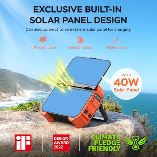 Portable Power Station 300W Solar Ready