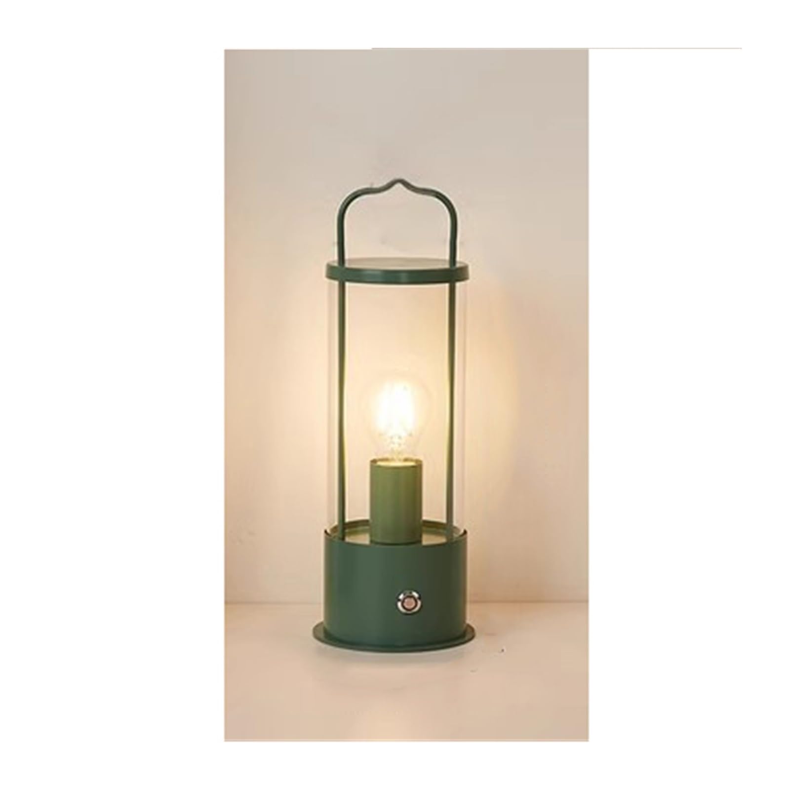 Z4T8M2K6G5 Bedside Lamp Bedside Table Lamp Outdoor Balcony Patio Roof Metal Handheld Horse Desktop Touch Rechargeable Lamps(Green)