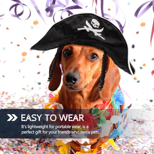 Hanabass 19JU419K025KQFJPUT8Z4CJ Halloween Pet Pirate Hat Dog Pirate Costume Dog Halloween Costumes Halloween Decorations thumb #4